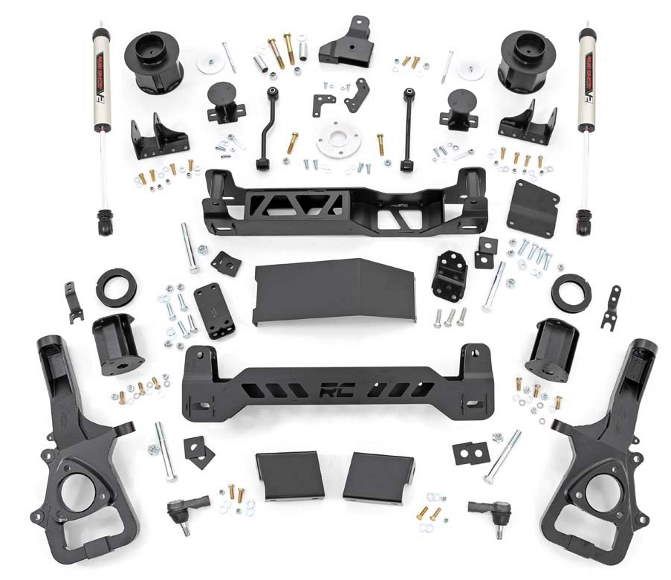 Rough Country 6"Spacer Lift Kit V2 Shocks 19-up Ram 1500 4WD 22"